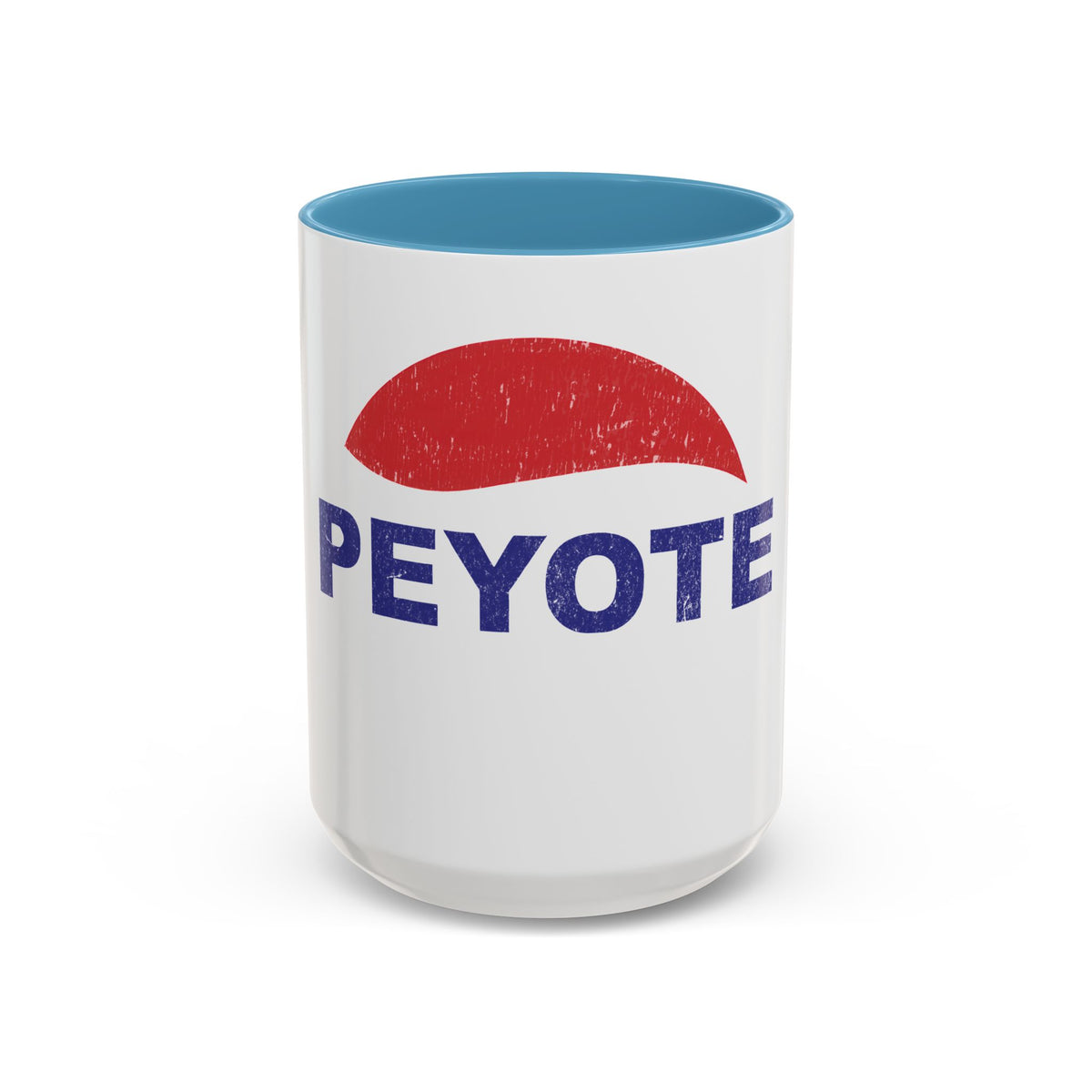 Peyote Parody Coffee Mug – Retro Distressed Graphic 11/15oz