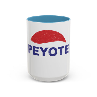 Peyote Parody Coffee Mug – Retro Distressed Graphic 11/15oz