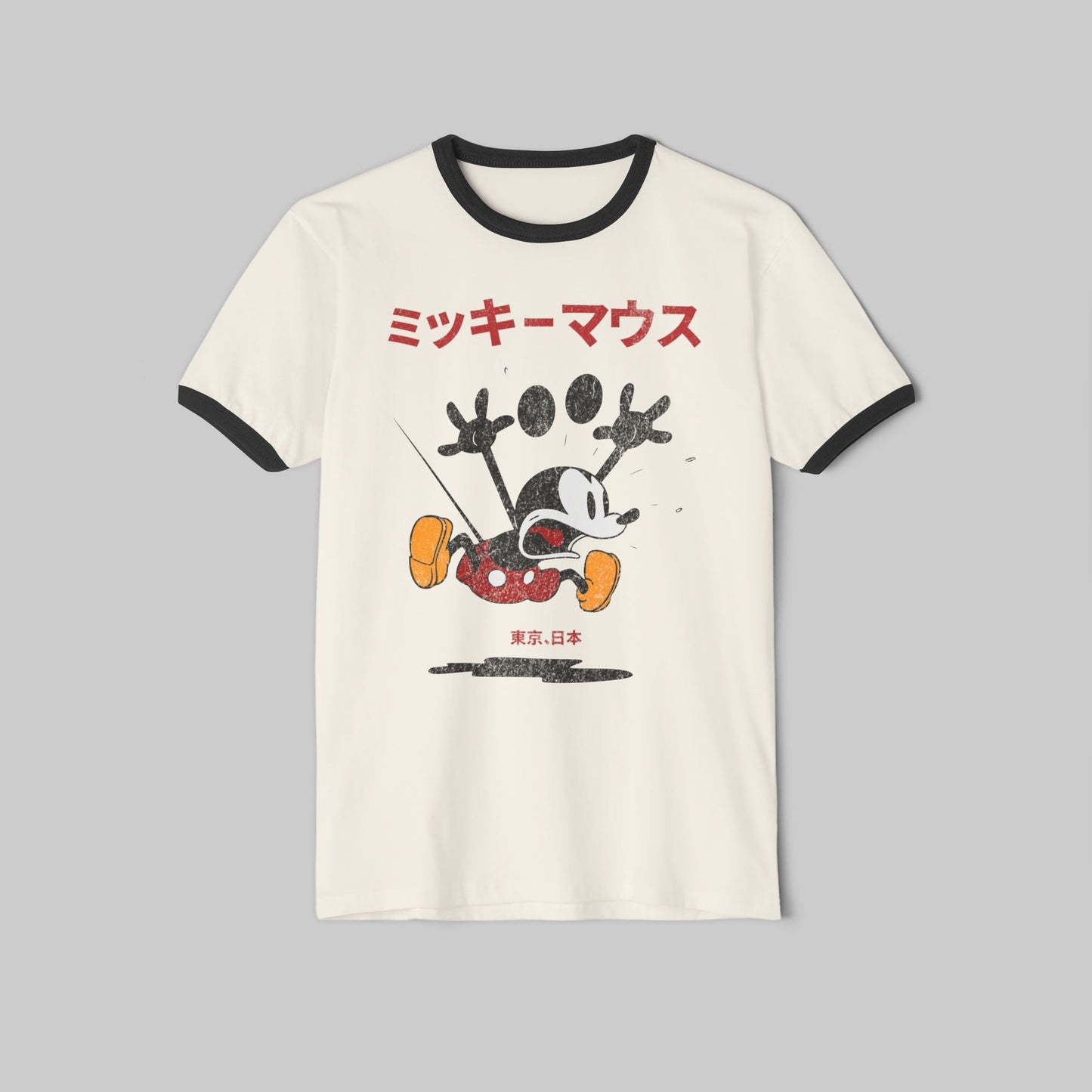 Vintage Style Japanese Mickey Ringer Tee