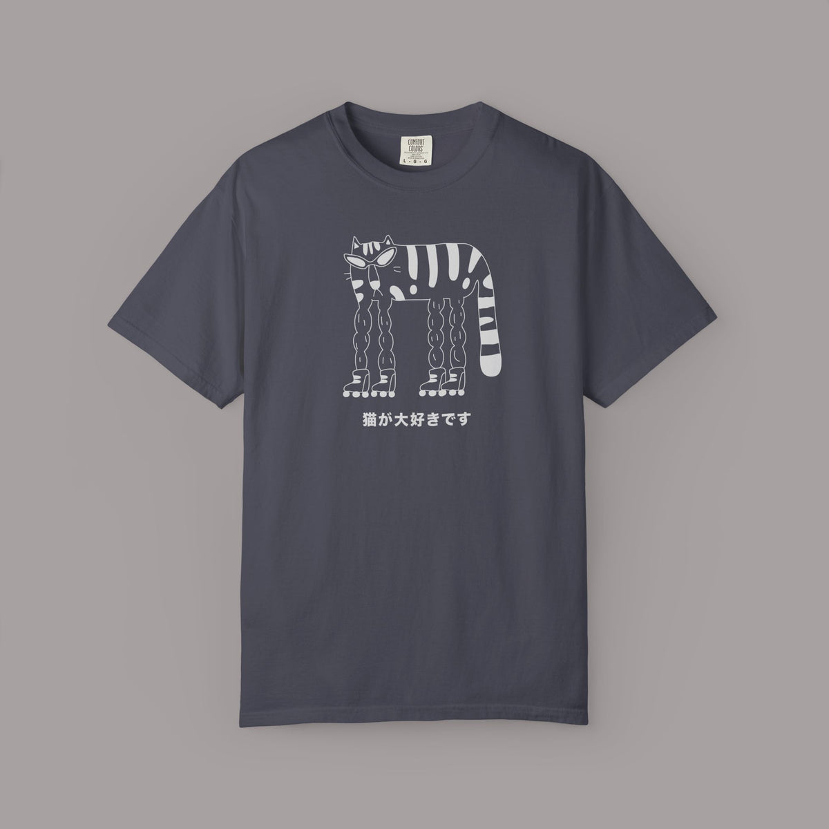 Japanese 'I Love Cats' Graphic Tee