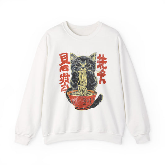Cat Noodle Lover Crewneck Sweatshirt