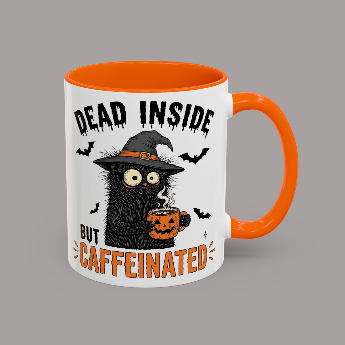 Dead Inside But Caffeinated Halloween Coffee Mug
