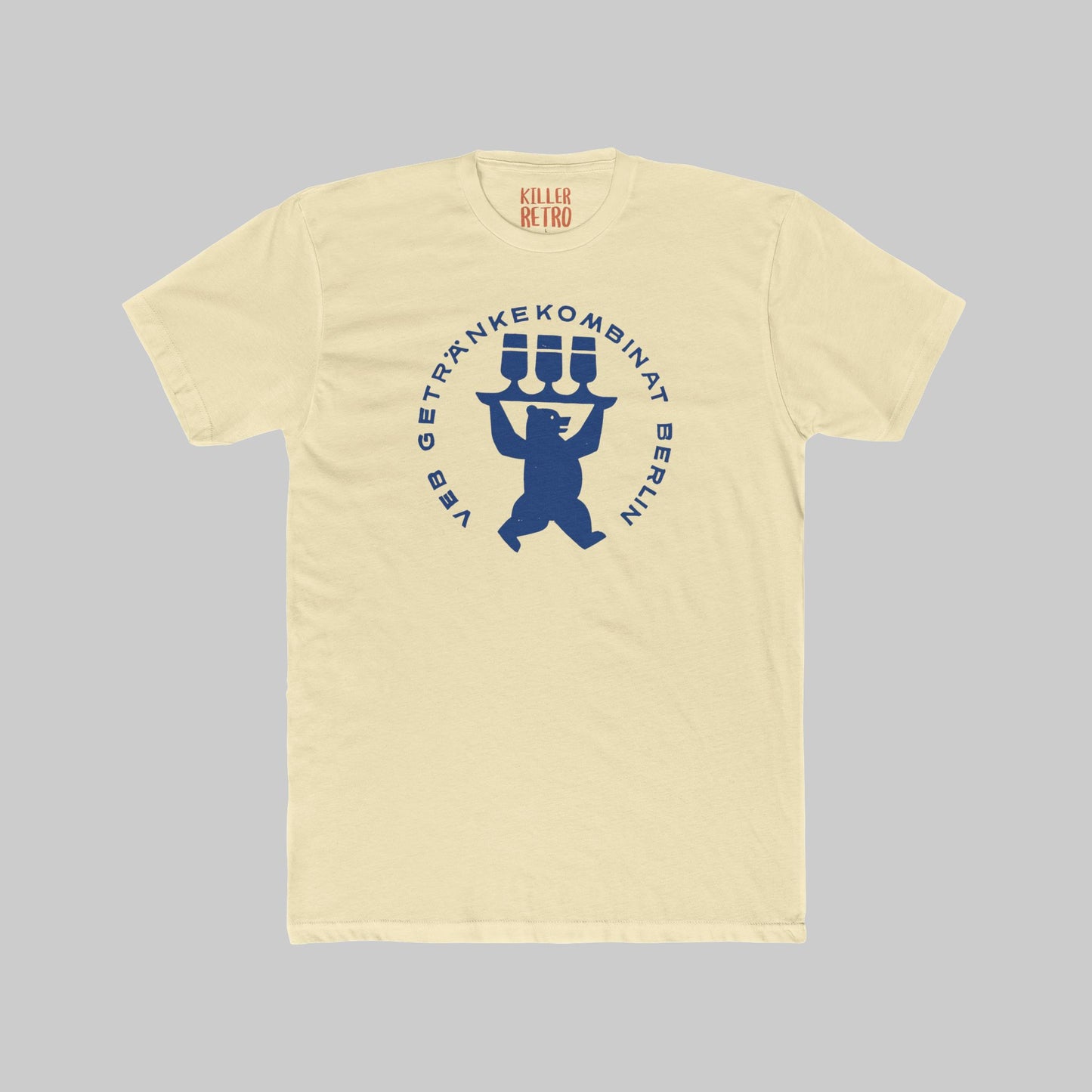 Retro Beer Bear Bierträger Berlin T‑Shirt — Getränkekombinat Logo Tee