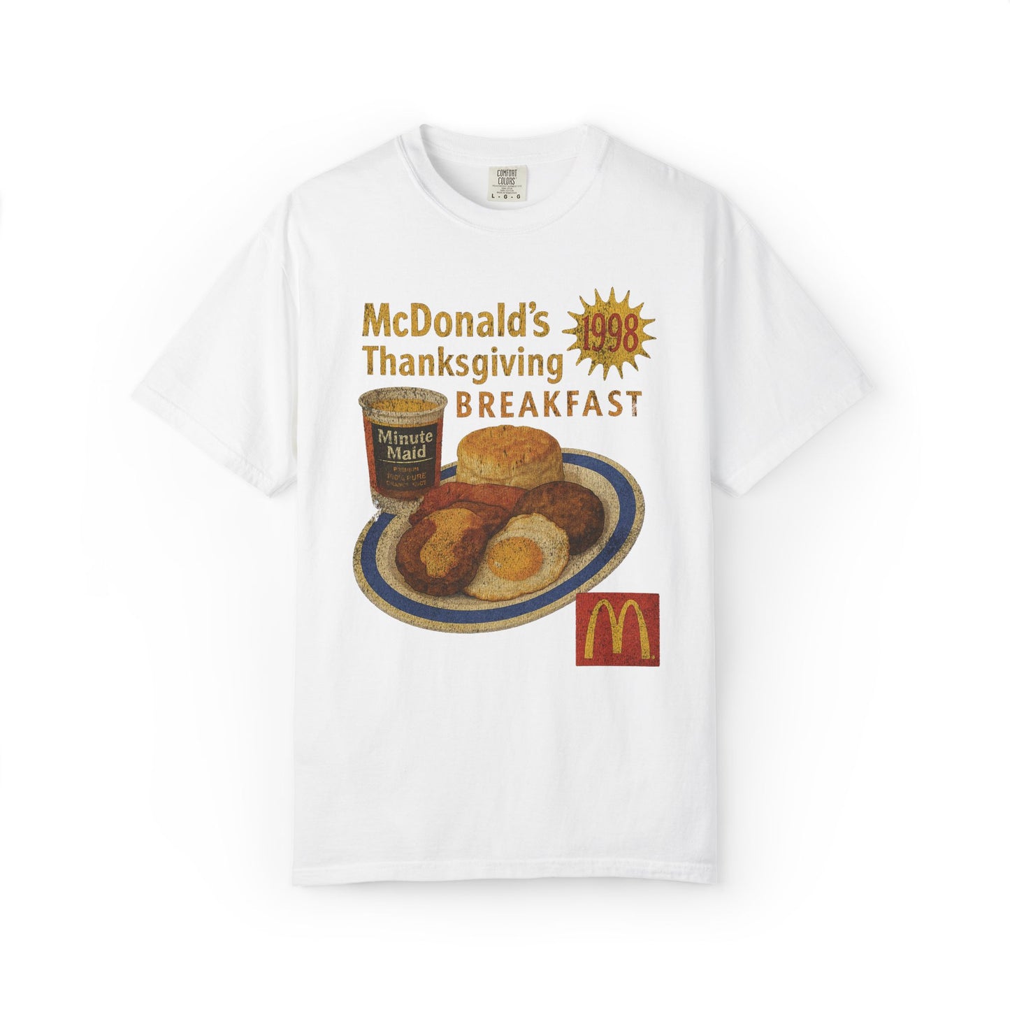Vintage 1998 Mc Donals Thanksgiving Breakfast T-Shirt