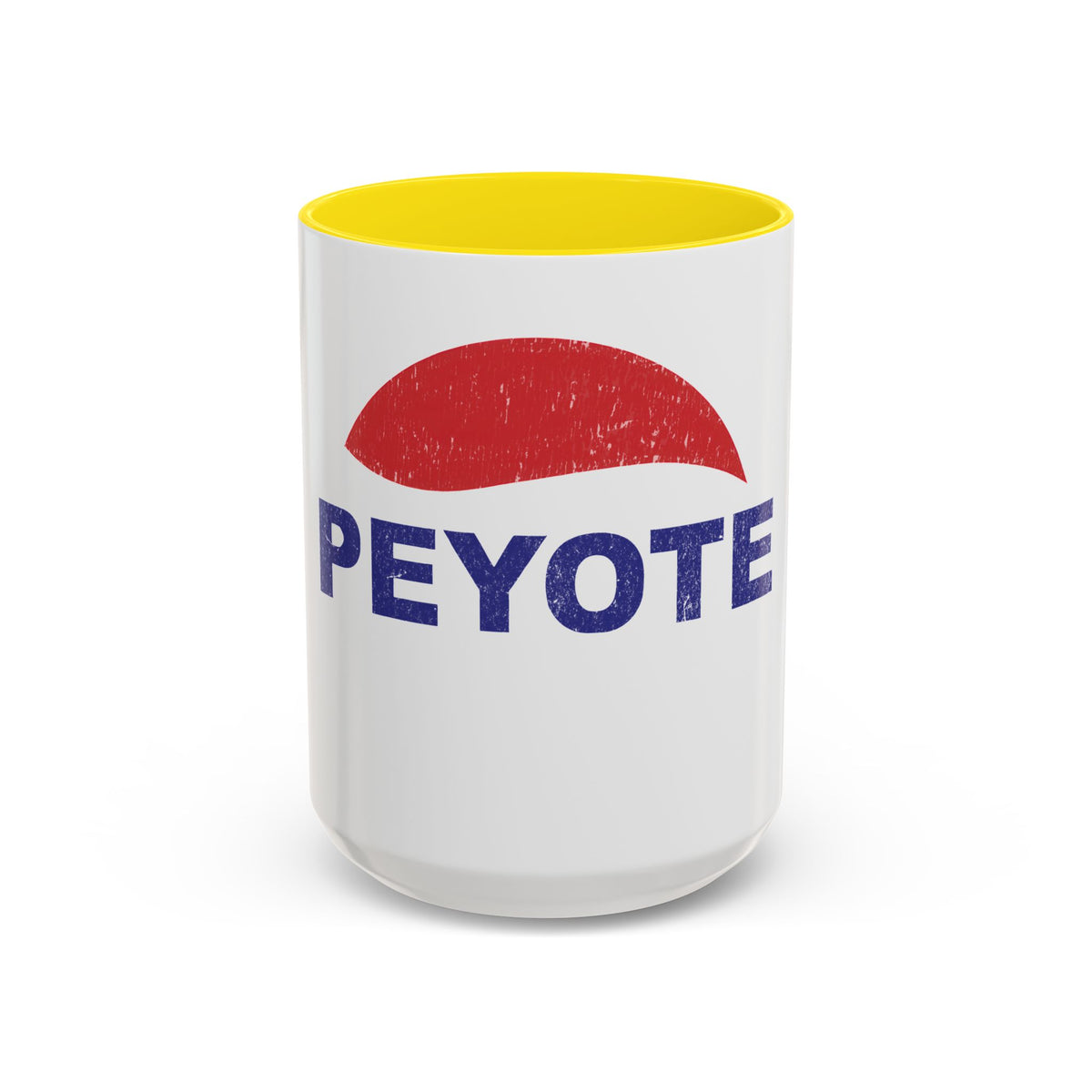 Peyote Parody Coffee Mug – Retro Distressed Graphic 11/15oz