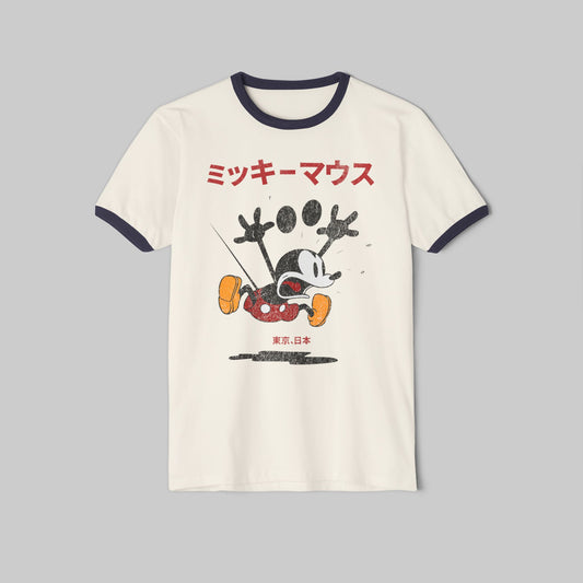 Vintage Style Japanese Mickey Ringer Tee