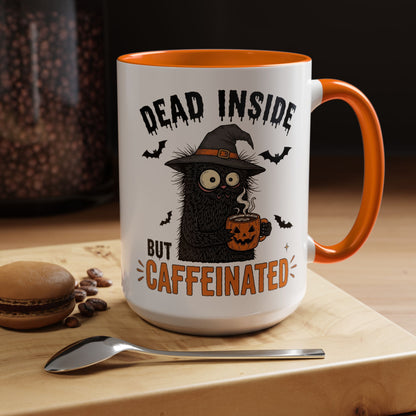 Dead Inside But Caffeinated Halloween Coffee Mug