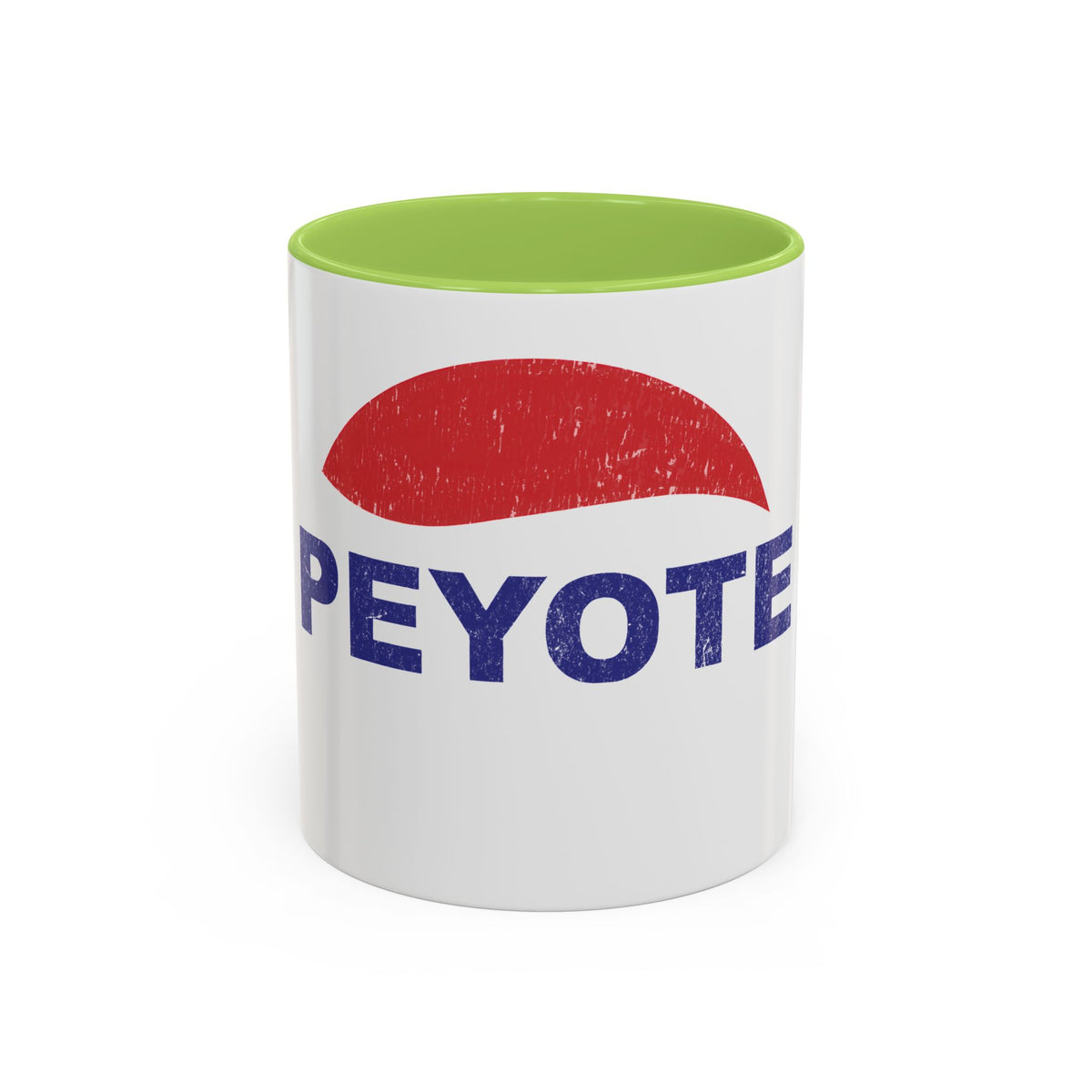 Peyote Parody Coffee Mug – Retro Distressed Graphic 11/15oz