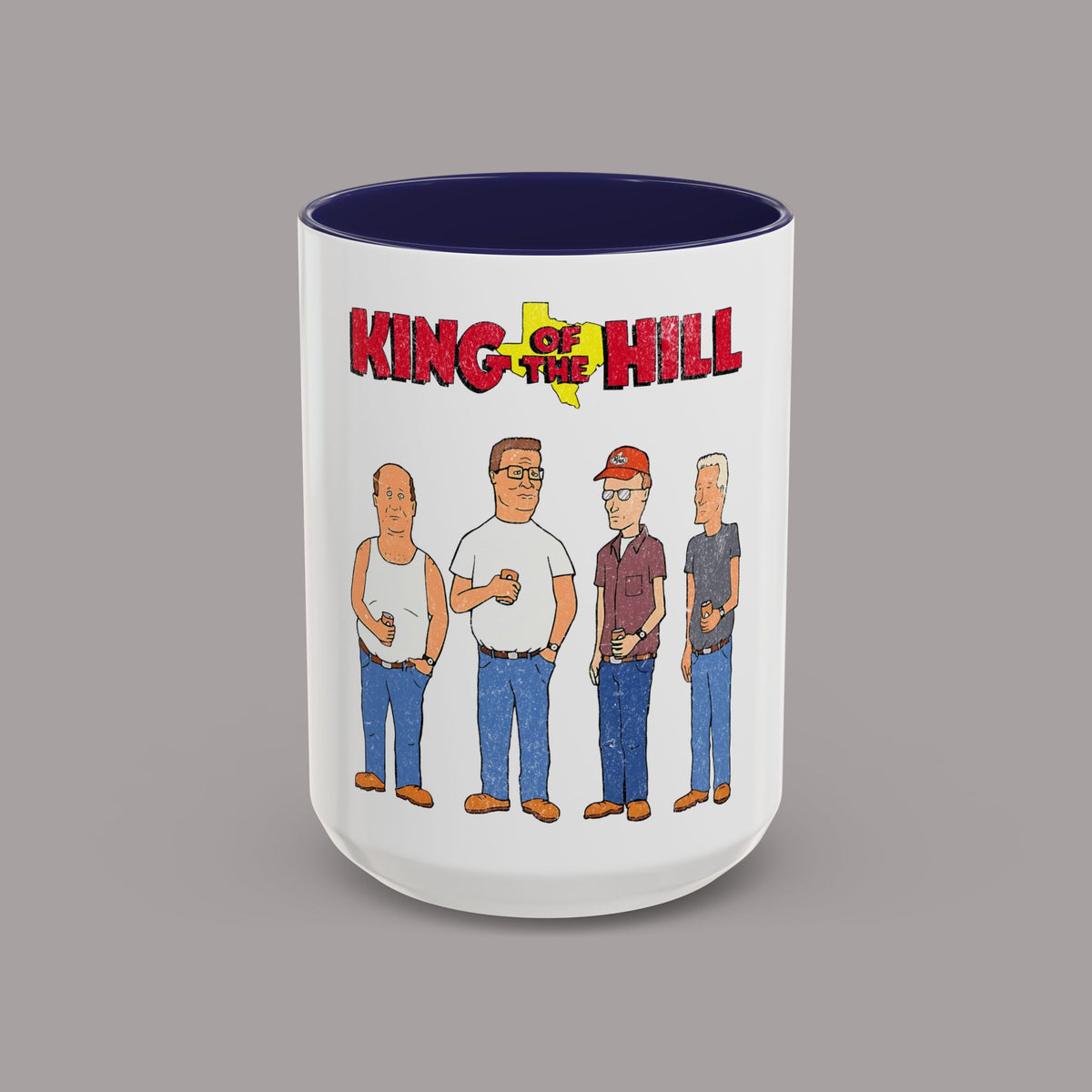 King of the Hill Characters Accent Coffee Mug – 15oz Cartoon TV Show Gift