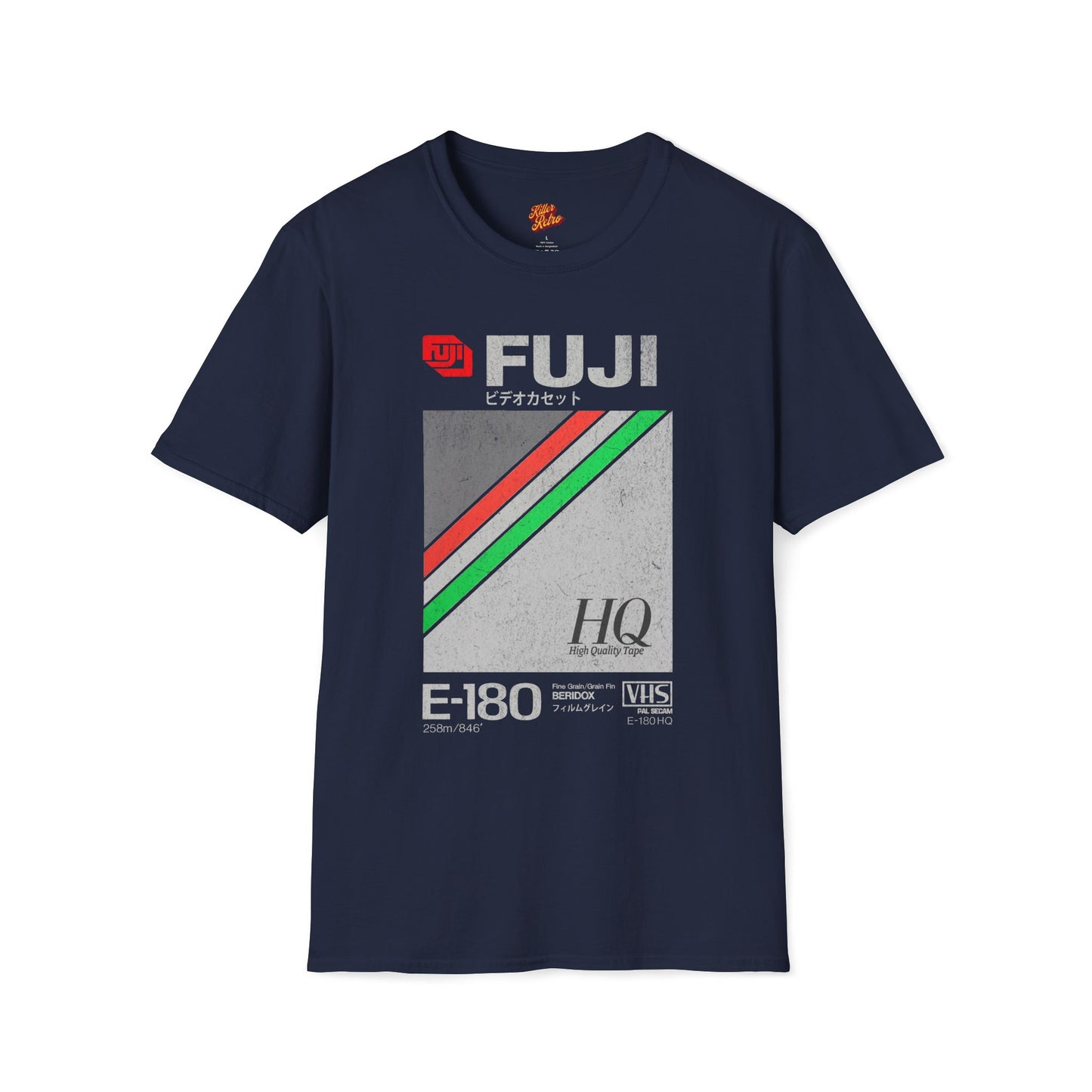 Retro 80's Fuji VHS Tape Unisex Soft-style T-Shirt