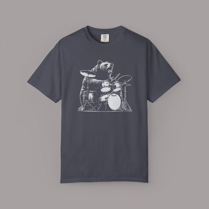 Drumming Bear Graphic T-Shirt