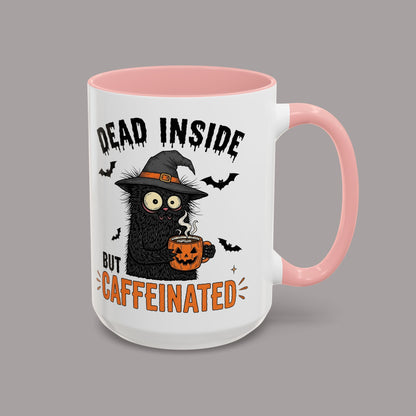 Dead Inside But Caffeinated Halloween Coffee Mug
