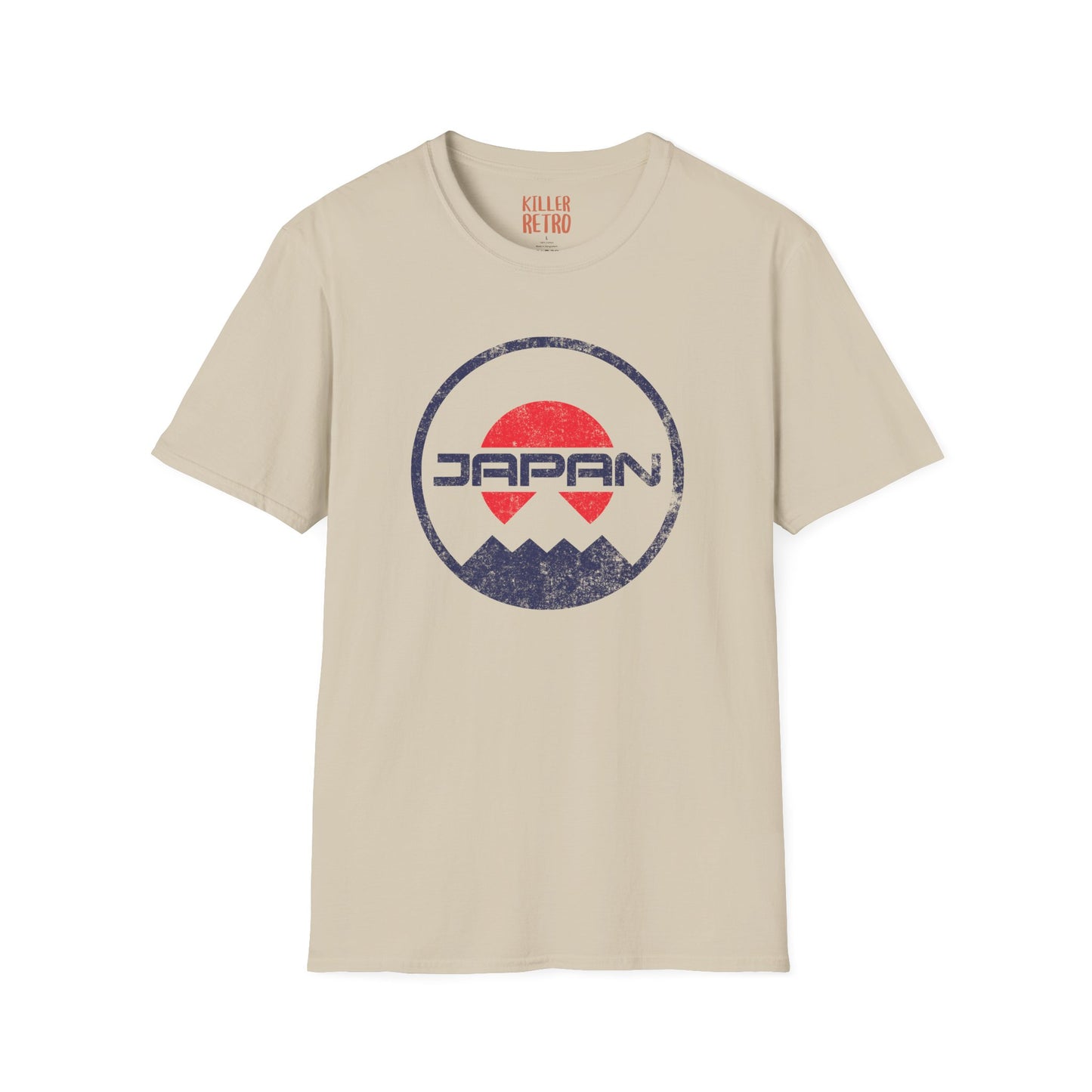 Japan Retro Sun & Mt Fuji Graphic T-Shirt