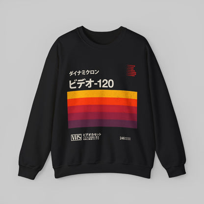 Japanese Vintage VHS Video Cassette Retro Sweatshirt.