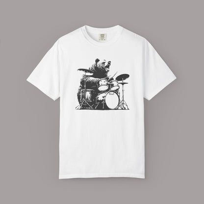 Drumming Bear Graphic T-Shirt