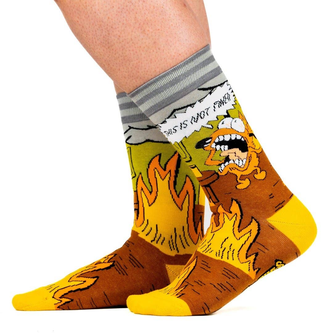 FootClothes LLC - This is Fine. Also, Not Fine. Crew Socks