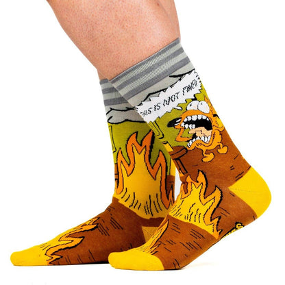 FootClothes LLC - This is Fine. Also, Not Fine. Crew Socks