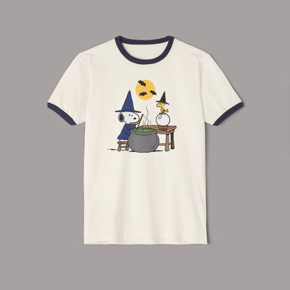 Retro Snoopy Cute Halloween Witch Tee