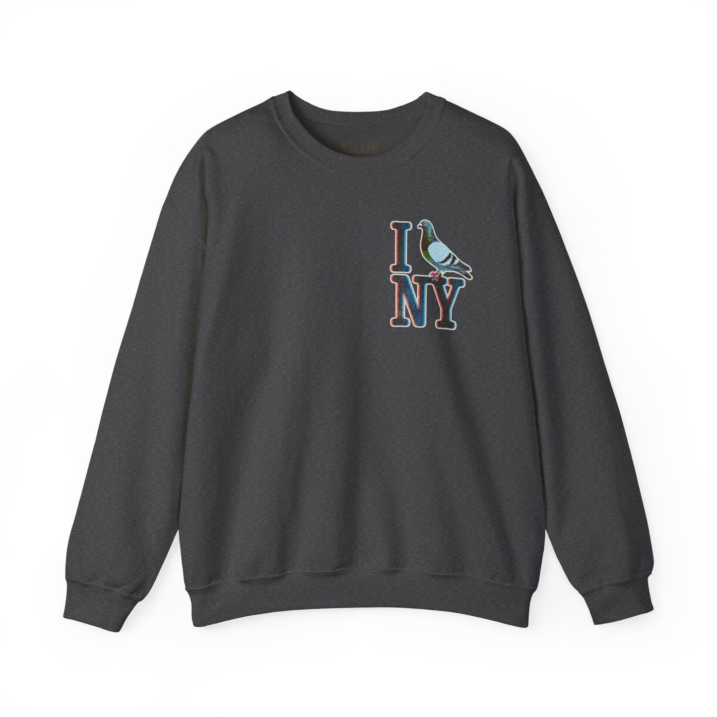 I (Pigeon) NY Crewneck Sweatshirt — Cute NYC Pigeon Graphic