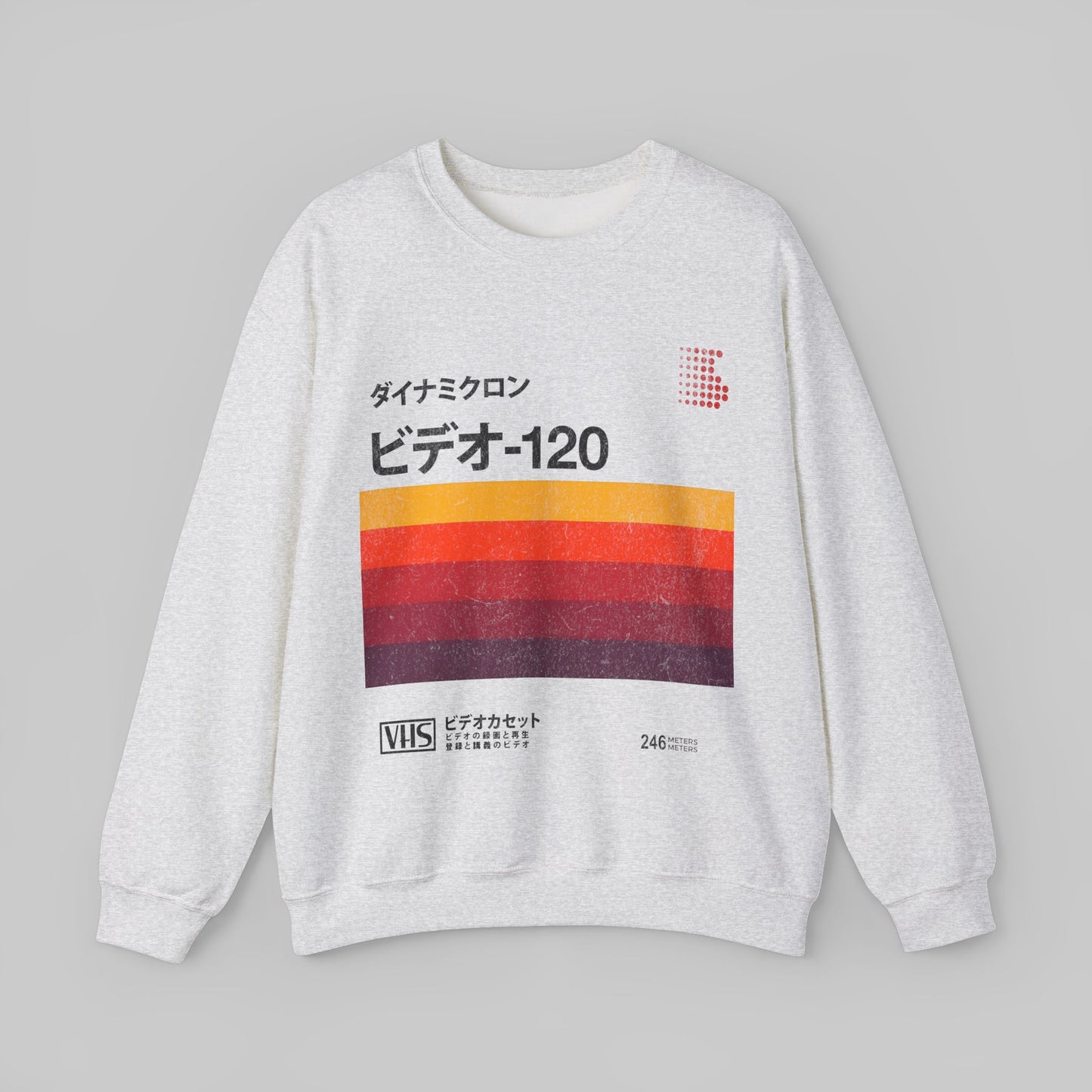 Japanese Vintage VHS Video Cassette Retro Sweatshirt.