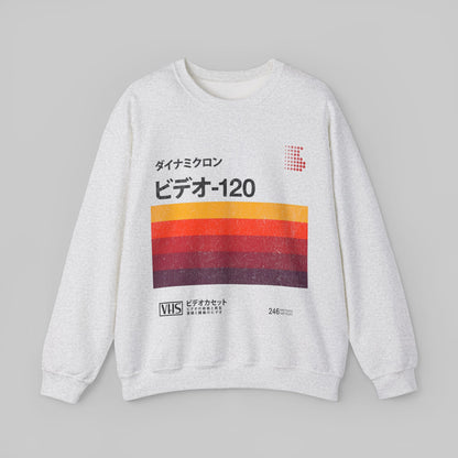 Japanese Vintage VHS Video Cassette Retro Sweatshirt.