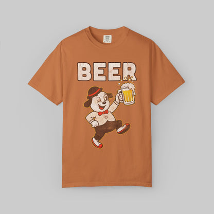 Retro Beer Mascot Vintage Graphic T-Shirt