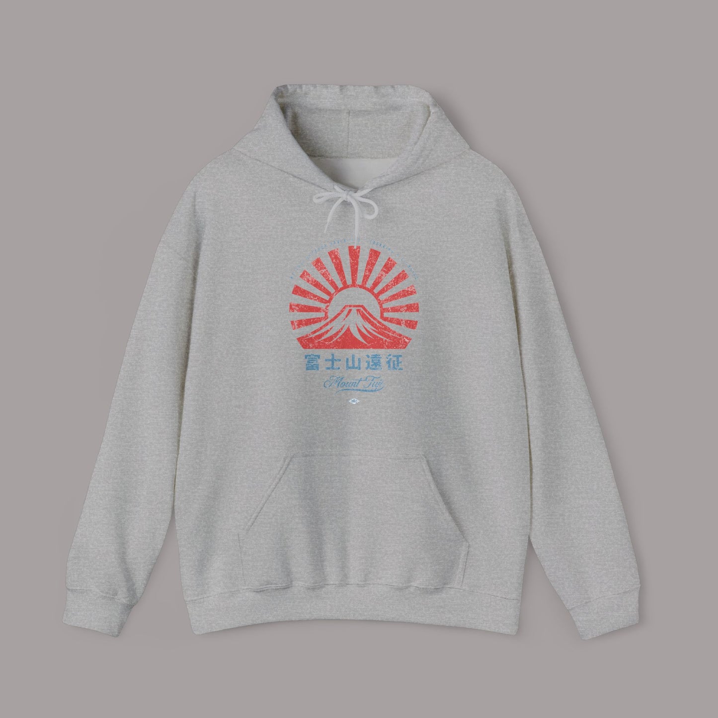 Mt. Fuji Hiking Japanese Vintage Style Hoodie