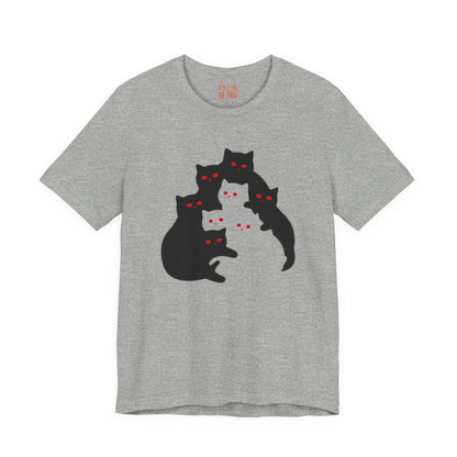 Cute Cat Family Unisex Jersey Tee