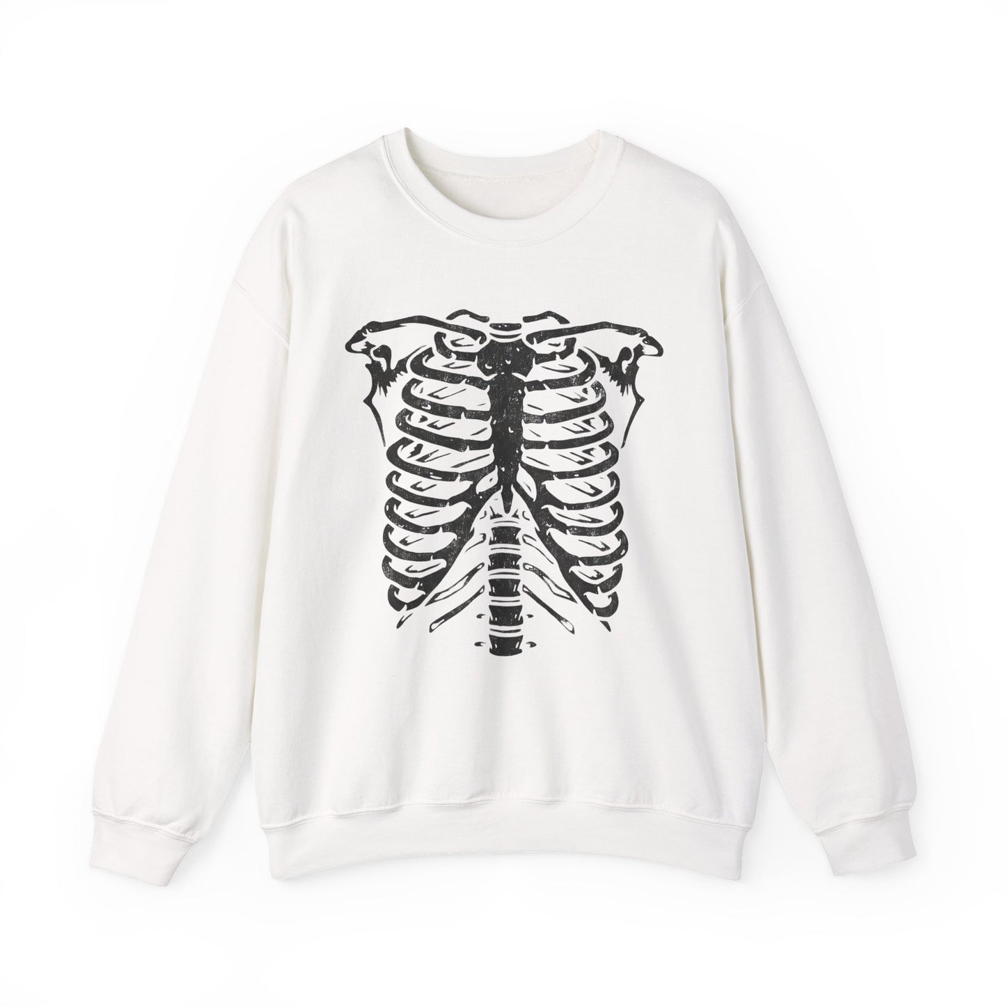 Skeleton Ribcage Retro Crewneck Sweatshirt