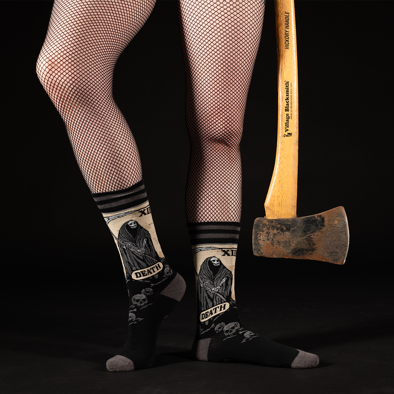 FootClothes LLC - Death Tarot Card Socks