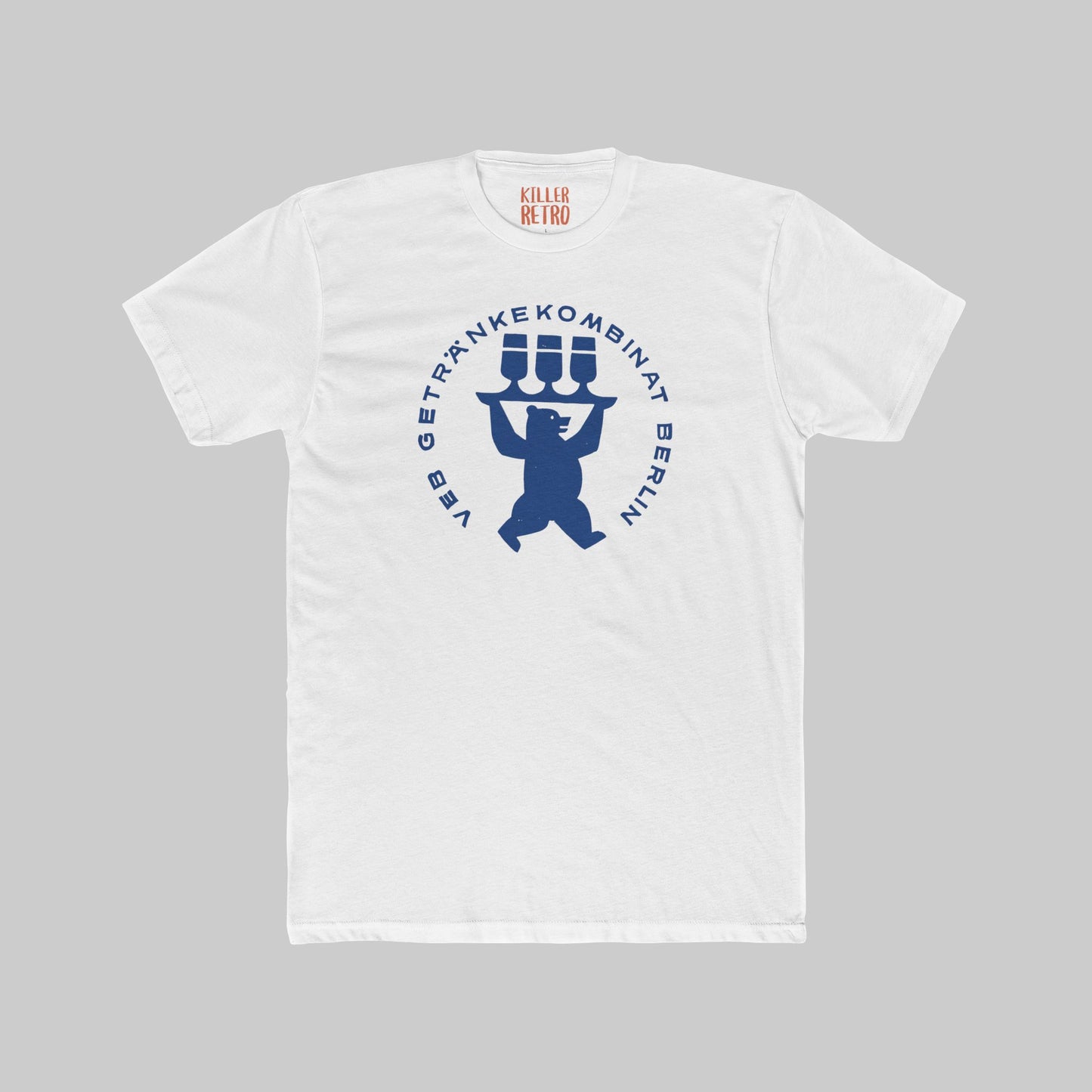 Retro Beer Bear Bierträger Berlin T‑Shirt — Getränkekombinat Logo Tee