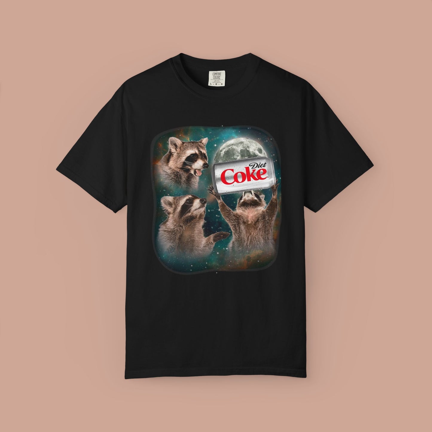 Three Raccoons Diet Coke 90s Meme T-Shirt