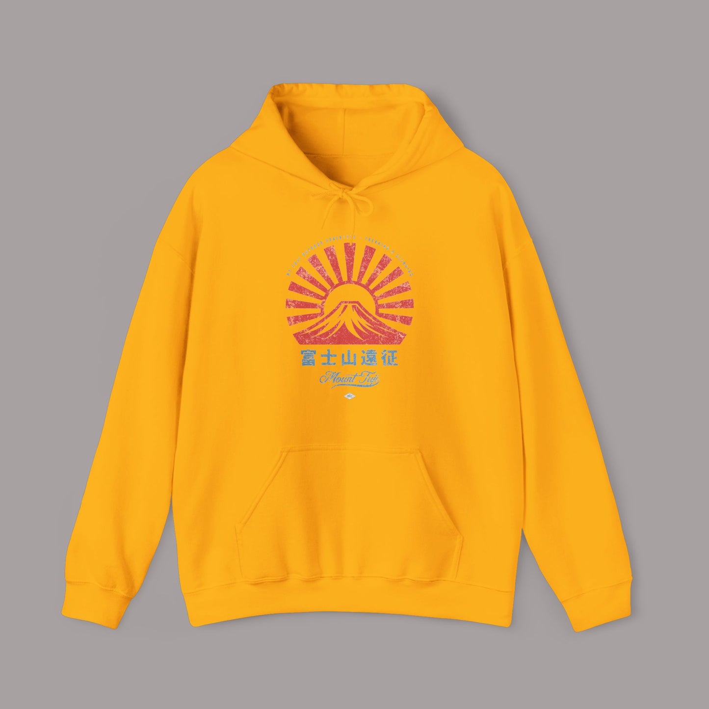 Mt. Fuji Hiking Japanese Vintage Style Hoodie