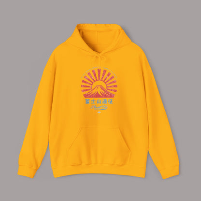 Mt. Fuji Hiking Japanese Vintage Style Hoodie