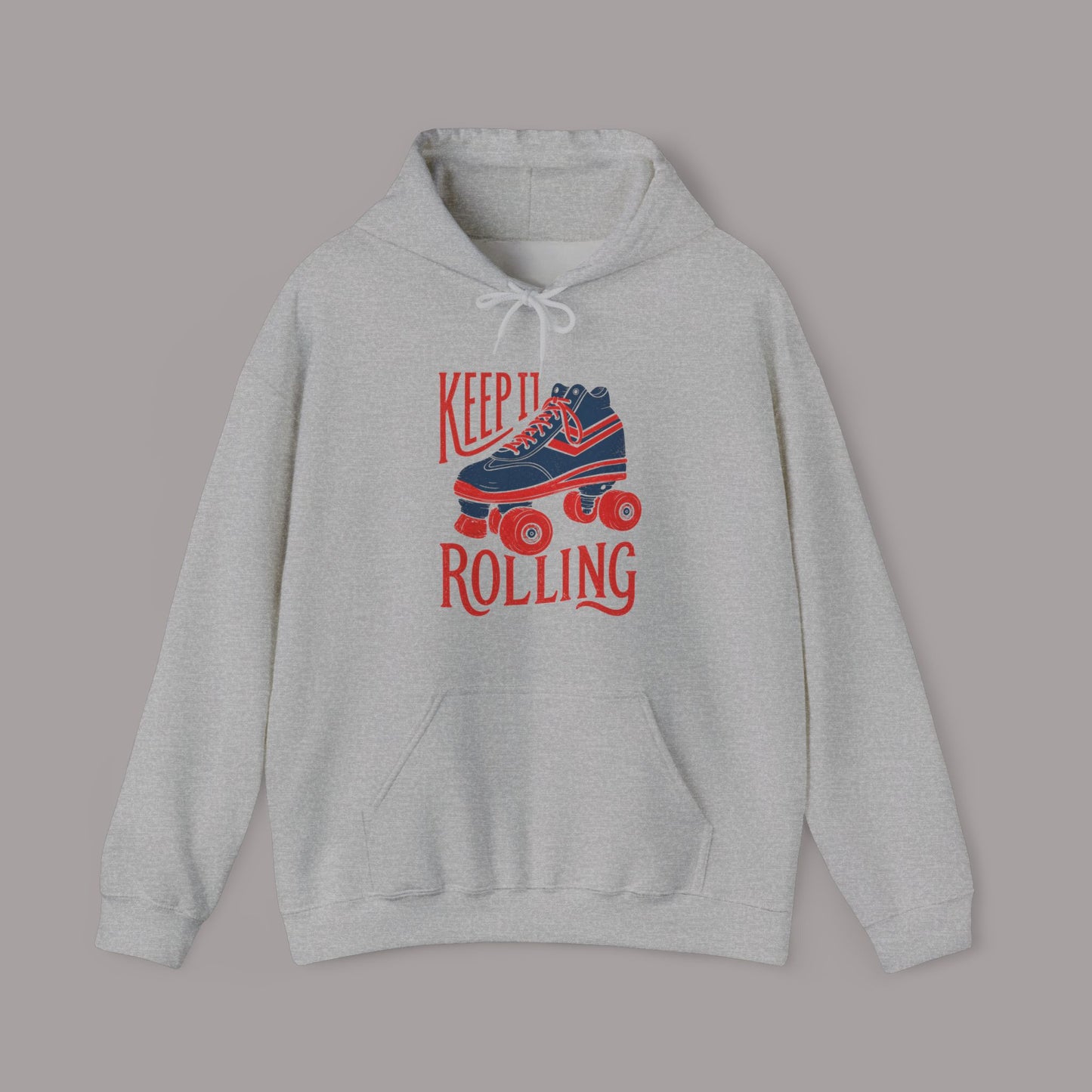 Keep It Rolling Retro Skate Hoodie