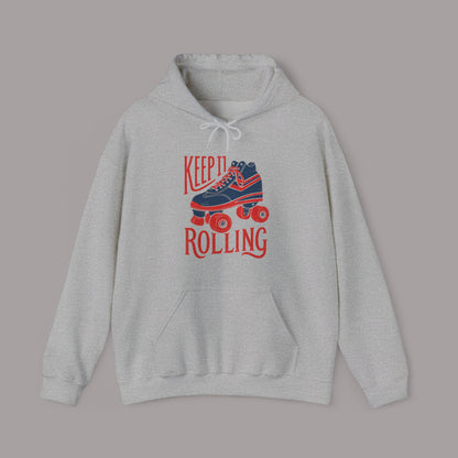 Keep It Rolling Retro Skate Hoodie
