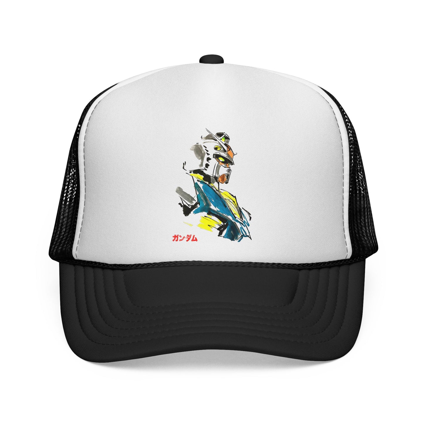 Anime Sketch Trucker Cap - Gundam Design