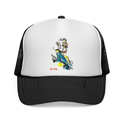 Anime Sketch Trucker Cap - Gundam Design