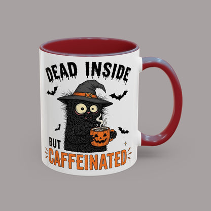 Dead Inside But Caffeinated Halloween Coffee Mug