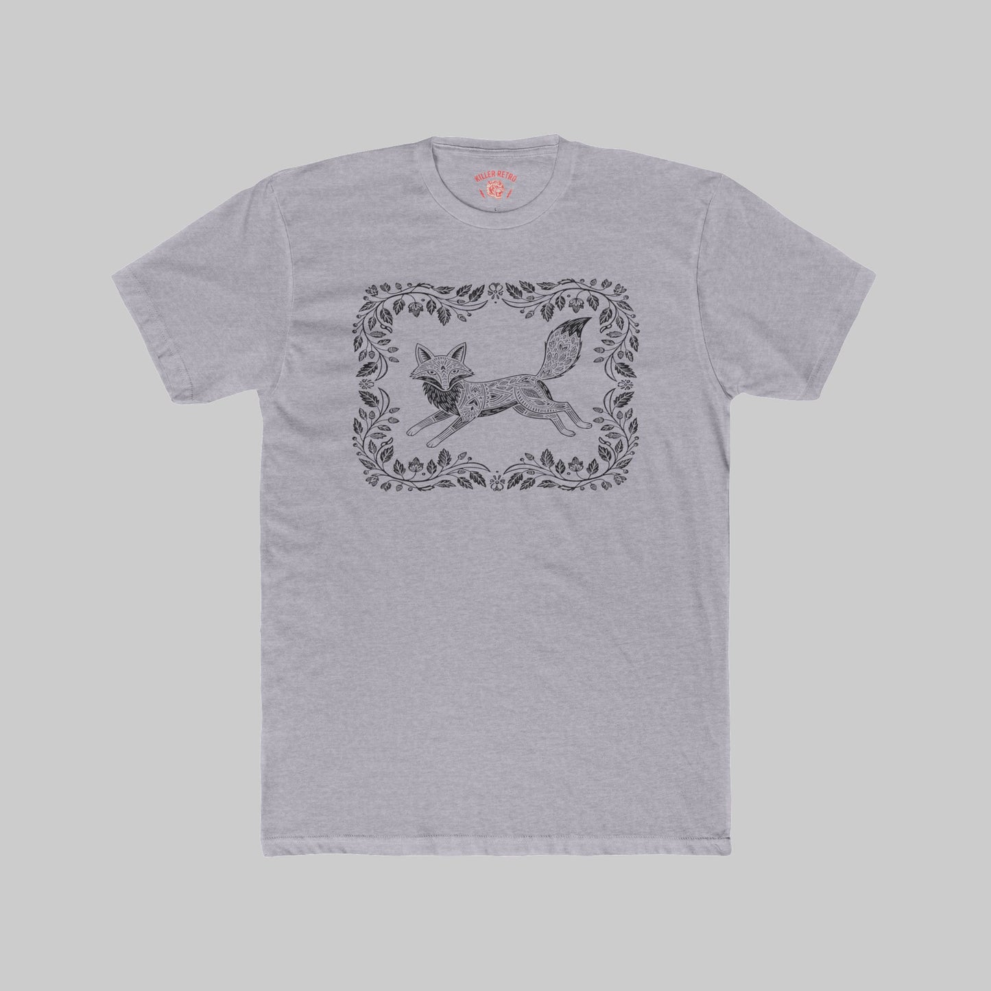 Vintage Floral Frame Fox Illustration Tee - Only on Faire!