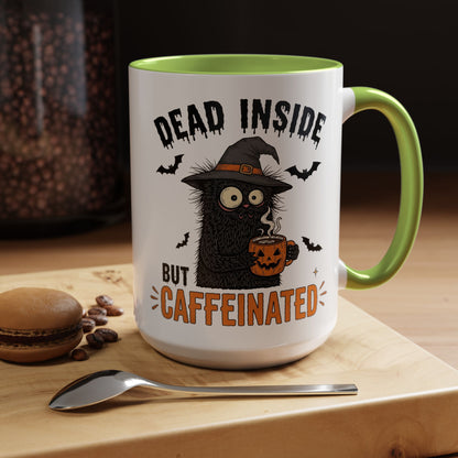 Dead Inside But Caffeinated Halloween Coffee Mug
