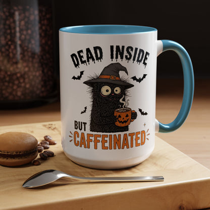 Dead Inside But Caffeinated Halloween Coffee Mug