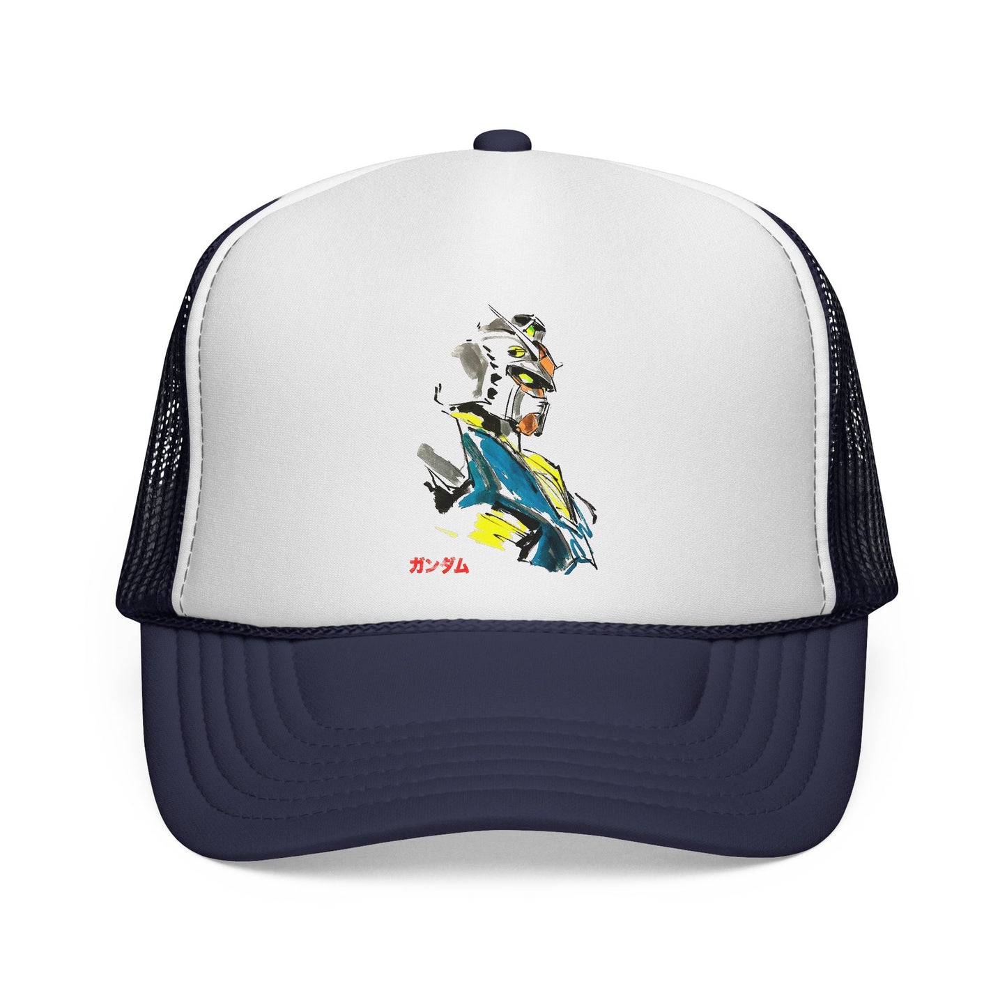 Anime Sketch Trucker Cap - Gundam Design