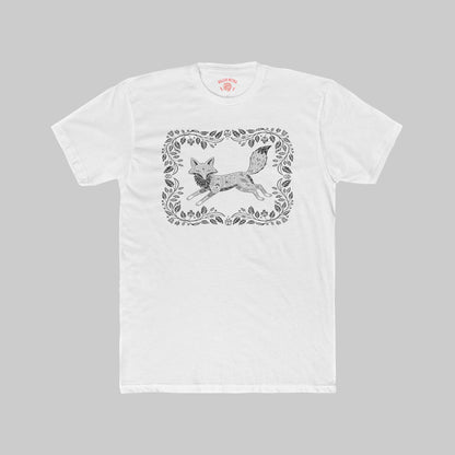 Vintage Floral Frame Fox Illustration Tee - Only on Faire!