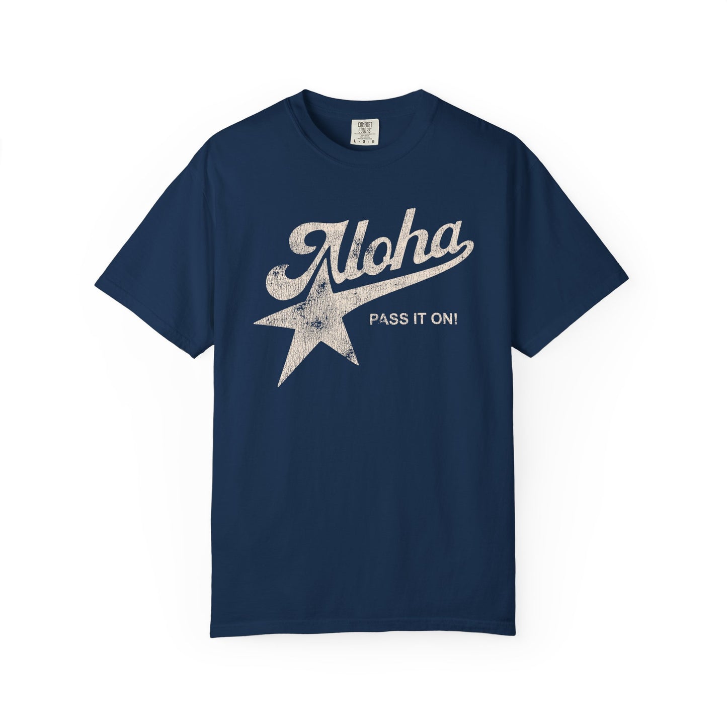 Aloha Star Tee . "Aloha, Pass It On!" Vintage Graphic T-Shirt