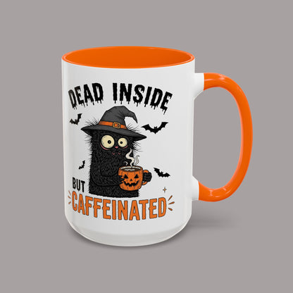 Dead Inside But Caffeinated Halloween Coffee Mug