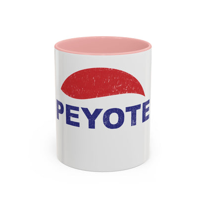 Peyote Parody Coffee Mug – Retro Distressed Graphic 11/15oz