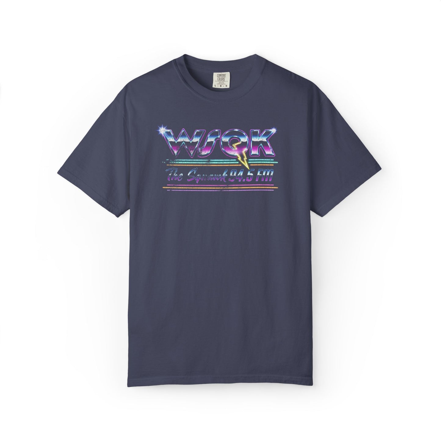 Stranger Things 80s Retro WSQK Radio Graphic Tee