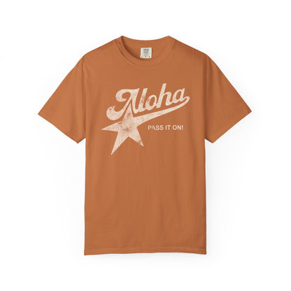 Aloha Star Tee . "Aloha, Pass It On!" Vintage Graphic T-Shirt