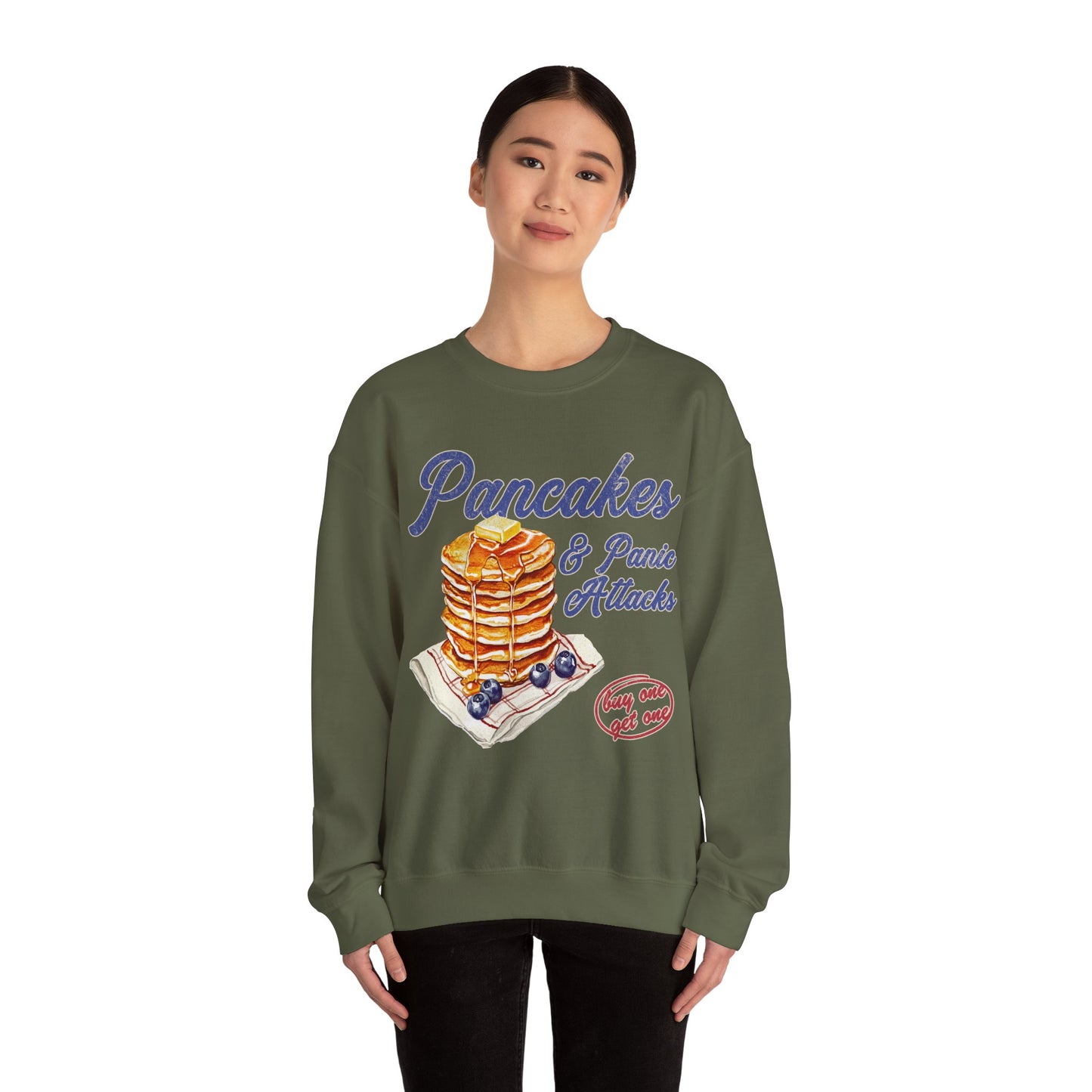 Retro Pancakes & Panic Attacks Sweatshirt